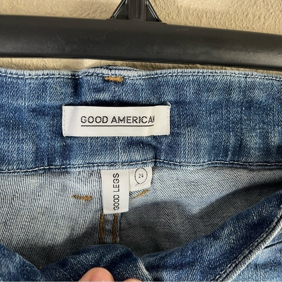 GOOD AMERICAN Plus Size Good Legs Skinny Jeans In Blue107 - Picture 9 of 12